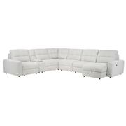 Depot Sliding Sectional w/Right Chaise with 7PCS/2PWR  main image, 1 of 14 images.