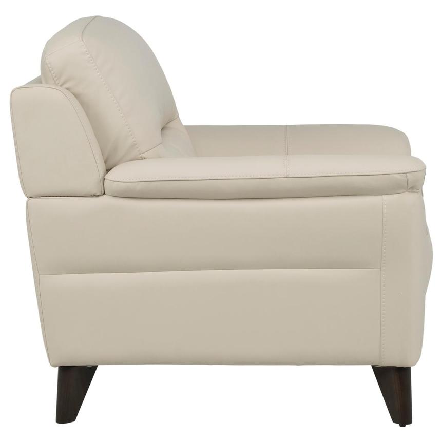 Bali Cream Leather Arm Chair  alternate image, 3 of 7 images.