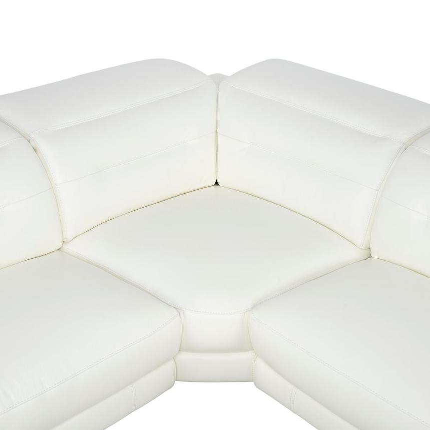 Anabel White 2.0 Leather Power Reclining Sectional with 5PCS/2PWR  alternate image, 5 of 10 images.