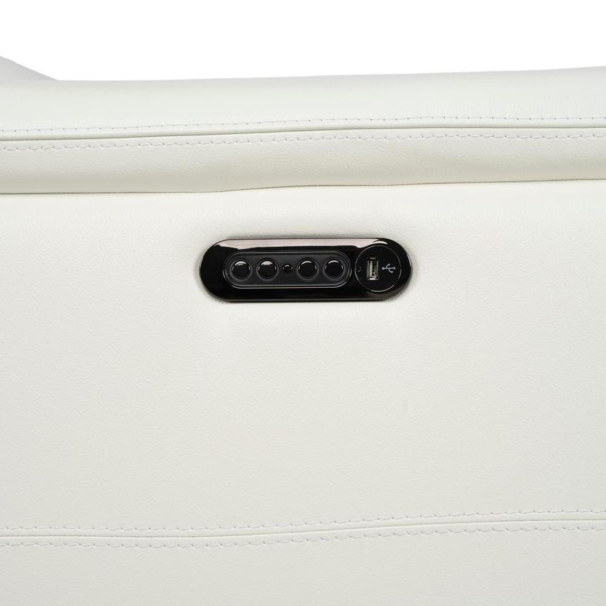 Anabel White 2.0 Leather Power Reclining Loveseat  alternate image, 10 of 11 images.