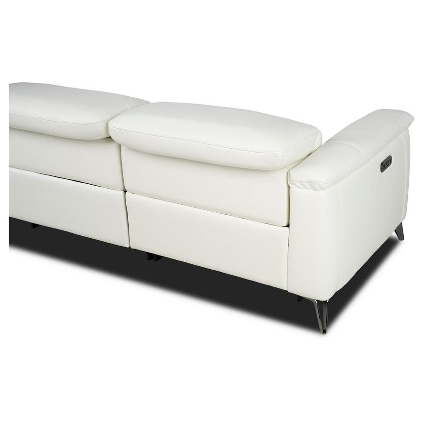 Anabel White 2.0 Home Theater Leather Seating with 5PCS/3PWR  alternate image, 5 of 12 images.