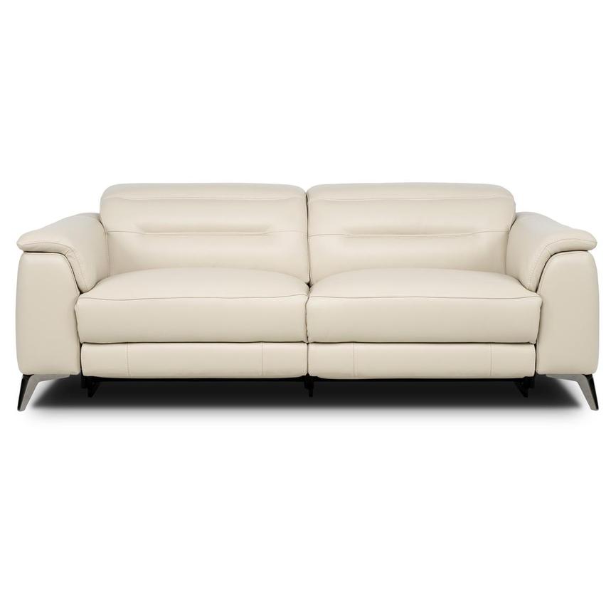 Anabel Cream 2.0 Leather Power Reclining Sofa main image, 1 of 8 images.