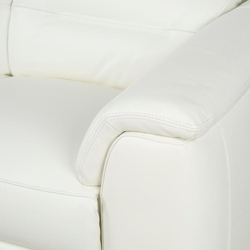 Anabel White 2.0 Leather Power Reclining Loveseat alternate image, 9 of 11 images.