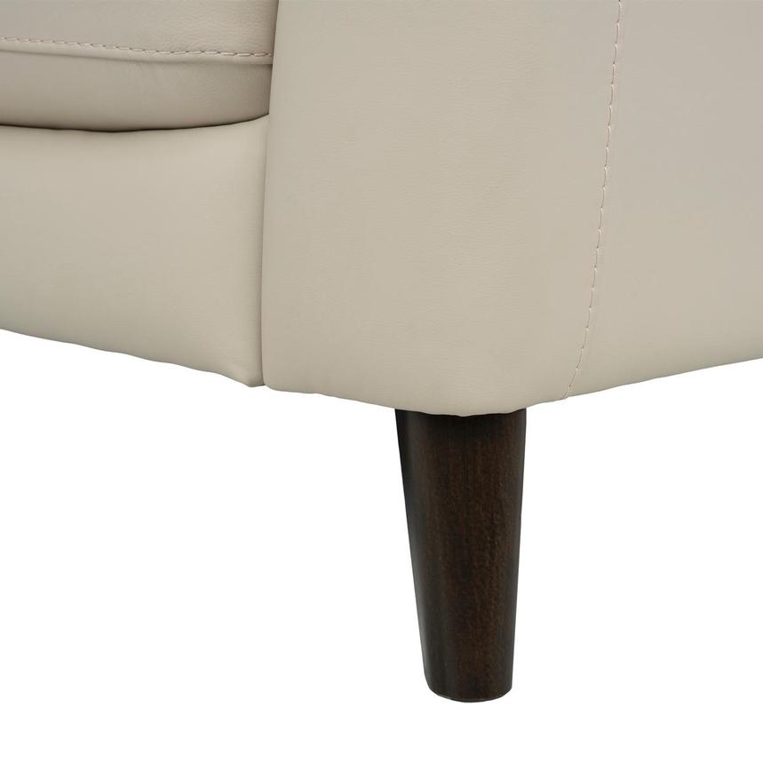 Bali Cream Leather Loveseat  alternate image, 8 of 8 images.