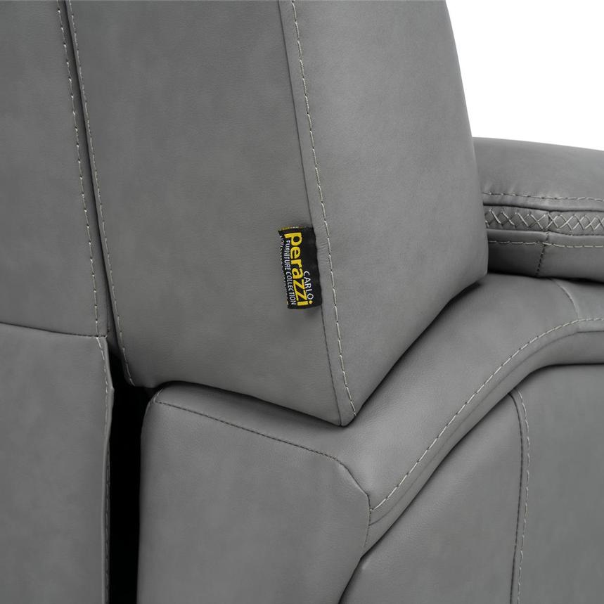 Odyssey Cobalt Leather Reclining Sofa w/Beverage Cooler  alternate image, 13 of 15 images.