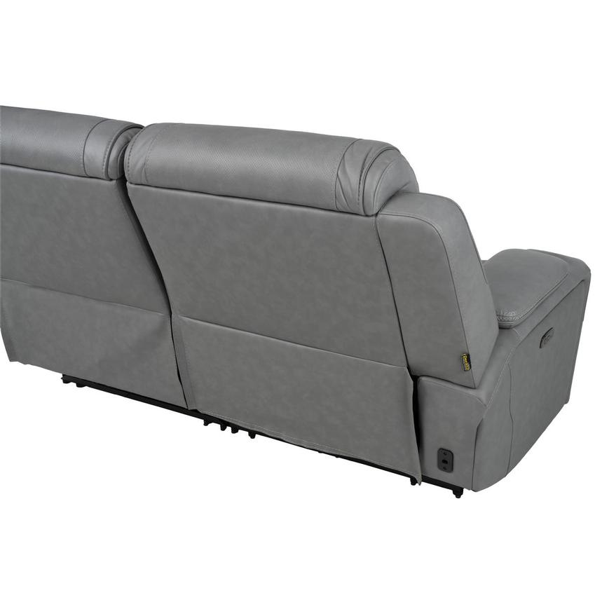 Odyssey Cobalt Leather Power Reclining Sofa  alternate image, 5 of 13 images.