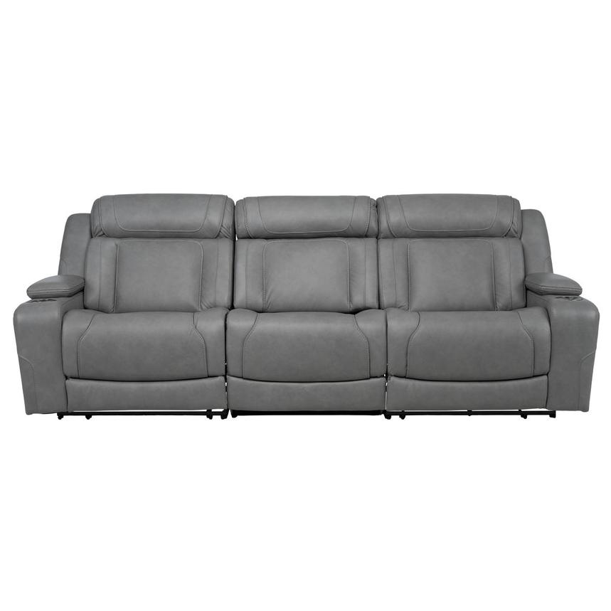 Odyssey Cobalt Leather Power Reclining Sofa main image, 1 of 14 images.