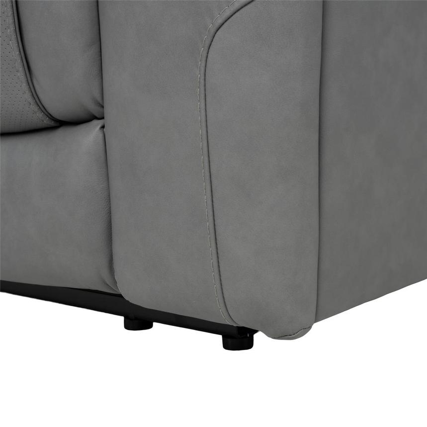 Odyssey Cobalt Leather Reclining Sofa w/Beverage Cooler  alternate image, 15 of 16 images.
