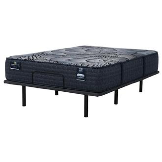 Kendal-Medium King Mattress w/Baselogic Silver Powered Base by Serta and Beautyrest