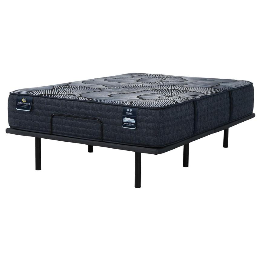 Kendal-Medium Twin XL Mattress w/Baselogic Silver Powered Base by Serta and Beautyrest