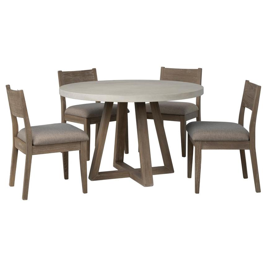 Brug 5-Piece Round Dining Set  main image, 1 of 3 images.