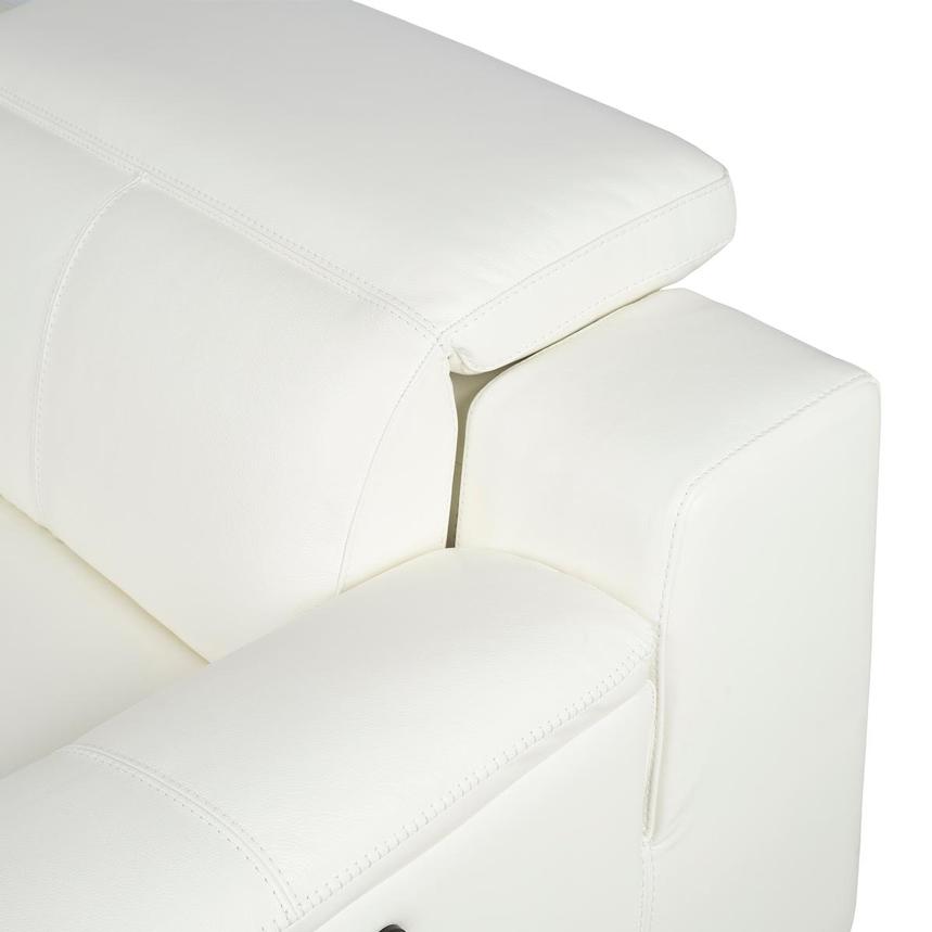 Davis 2.0 White Leather Power Reclining Sectional with 6PCS/3PWR  alternate image, 9 of 13 images.