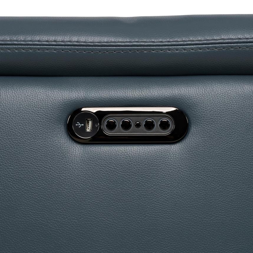 Anabel 2.0 Blue Leather Power Reclining Sectional with 6PCS/2PWR  alternate image, 13 of 13 images.