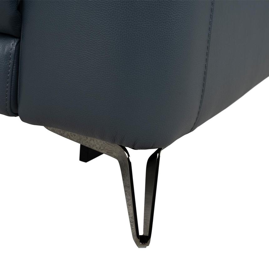 Anabel 2.0 Blue Leather Power Reclining Sectional with 5PCS/3PWR alternate image, 9 of 9 images.