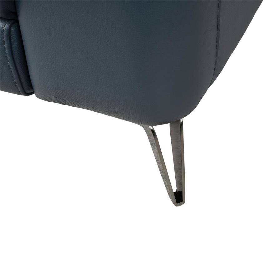 Anabel 2.0 Blue Leather Power Recliner alternate image, 6 of 6 images.