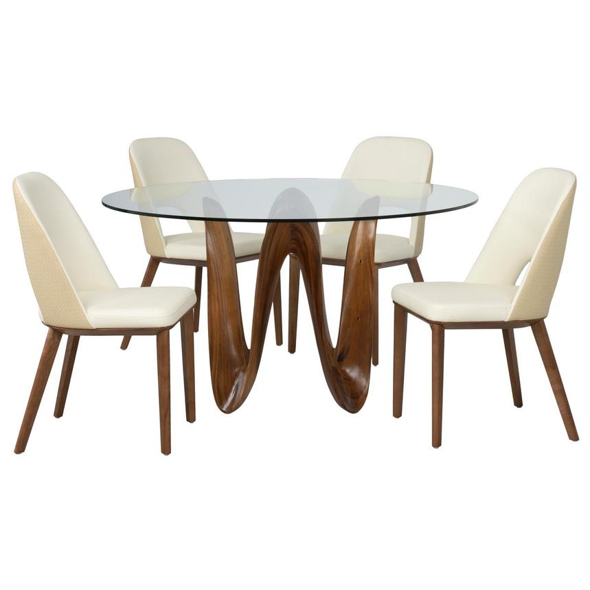 Gable Round 5-Piece Dining Set  main image, 1 of 3 images.