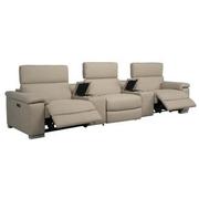 Karly Beige Home Theater Seating with 5PCS/2PWR  alternate image, 3 of 11 images.