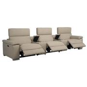 Karly Beige Home Theater Seating with 5PCS/3PWR  alternate image, 3 of 11 images.