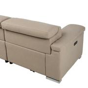 Karly Beige Power Reclining Sectional with 5PCS/3PWR  alternate image, 4 of 9 images.