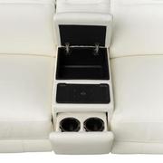 Luke 2.0 White Leather Power Reclining Sectional with 5PCS/2PWR  alternate image, 8 of 13 images.