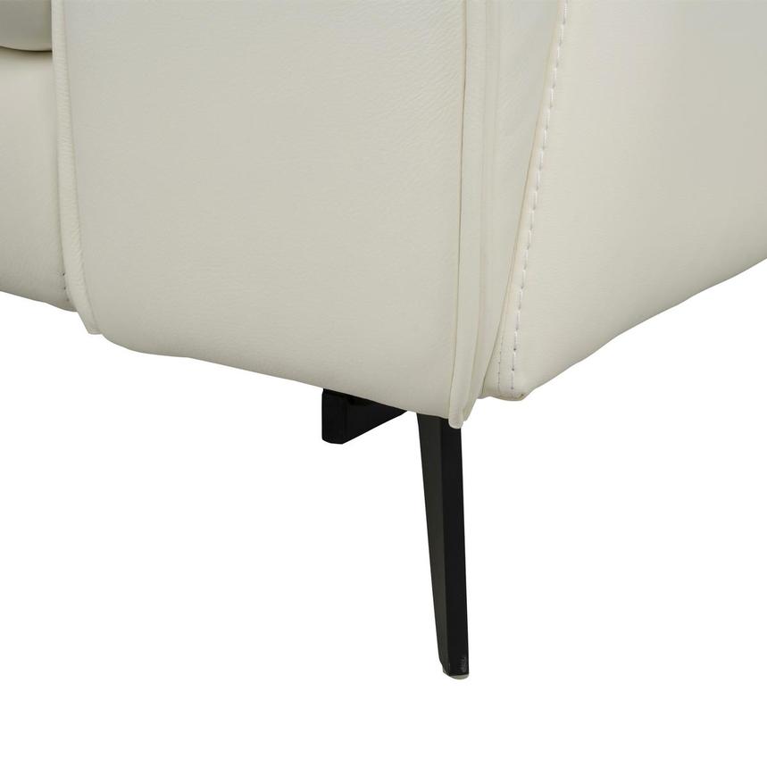 Luke 2.0 White Leather Power Reclining Sectional with 5PCS/2PWR  alternate image, 10 of 11 images.