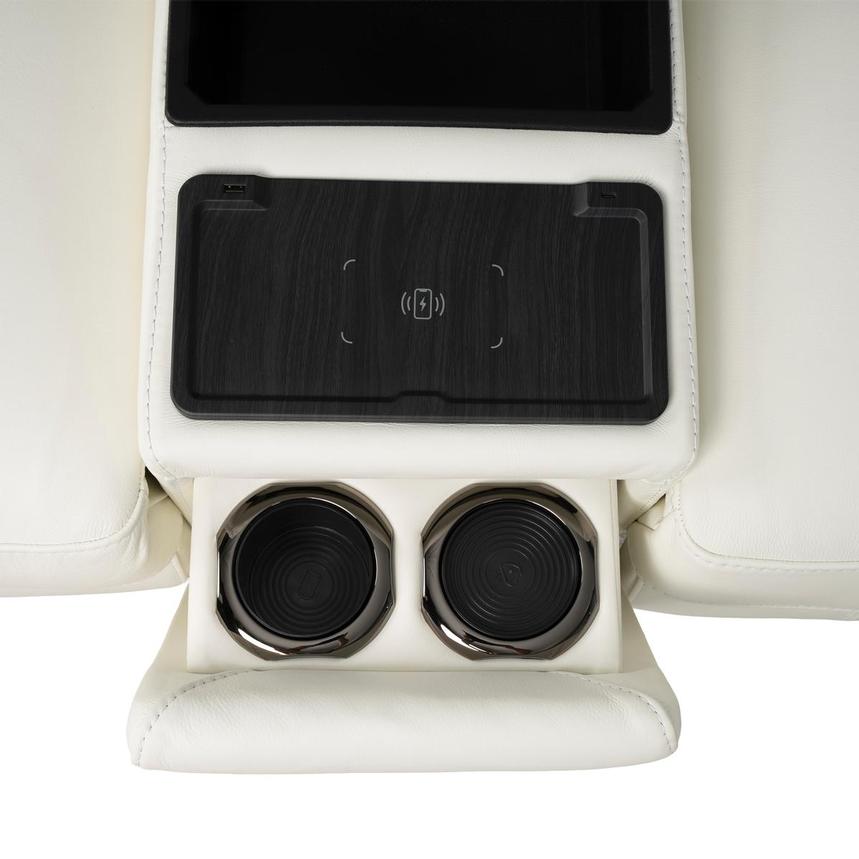 Luke 2.0 White Home Theater Seating w/3PWR  alternate image, 8 of 13 images.