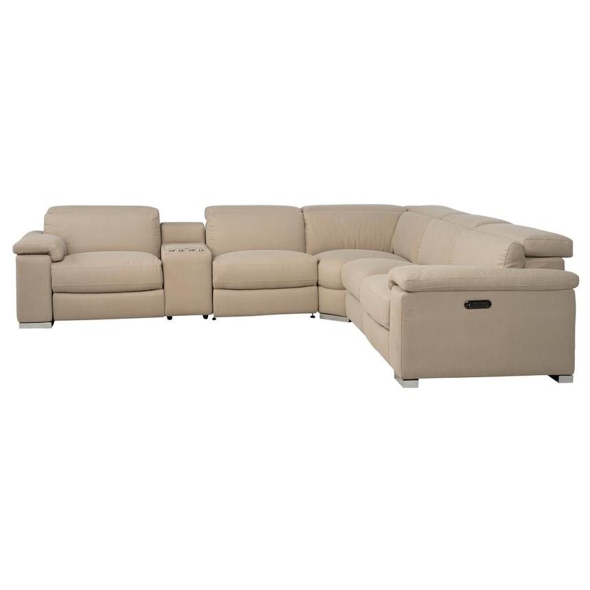 Karly Beige Power Reclining Sectional with 6PCS/3PWR  alternate image, 3 of 12 images.