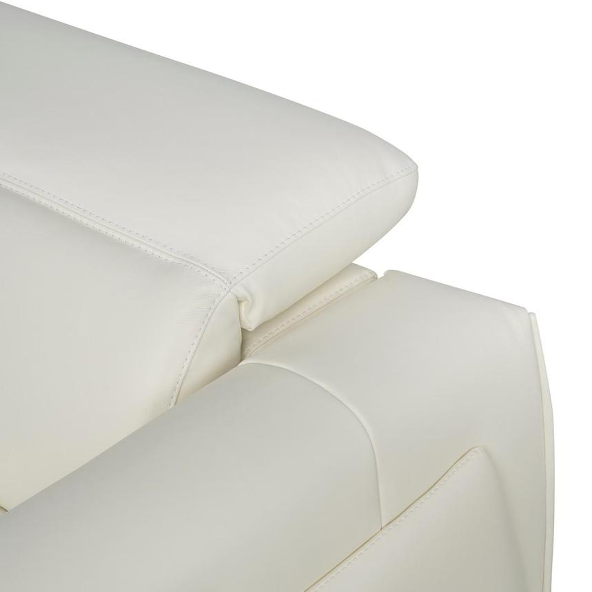 Luke 2.0 White Leather Power Reclining Sectional with 5PCS/2PWR  alternate image, 8 of 11 images.