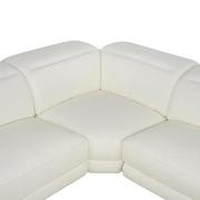 Luke 2.0 White Leather Power Reclining Sectional with 6PCS/3PWR  alternate image, 5 of 13 images.
