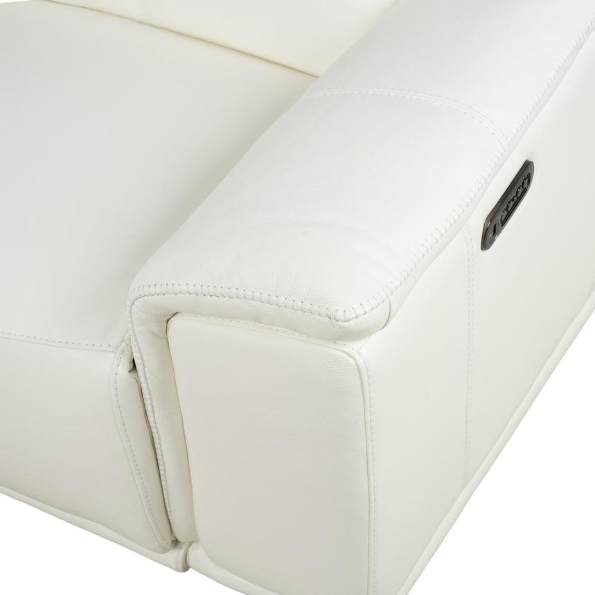Davis 2.0 White Leather Power Reclining Sectional with 7PCS/3PWR alternate image, 11 of 13 images.