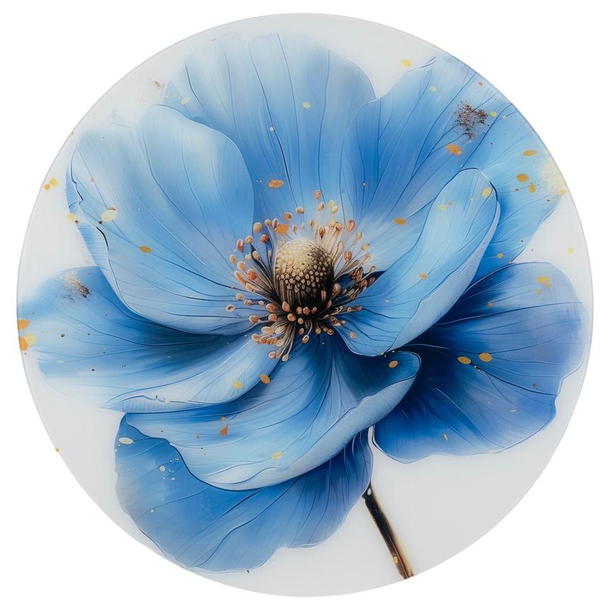 Azure Blossom Acrylic Wall Art main image, 1 of 5 images.
