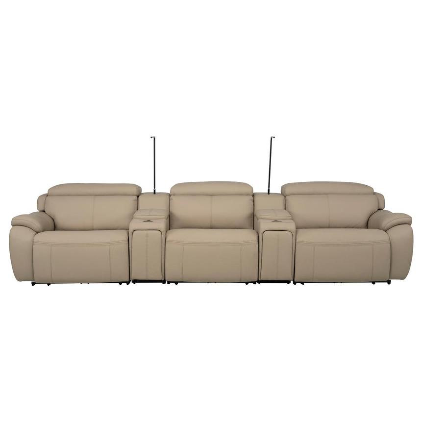 Mars Home Theater Leather Seating with 5PCS/3PWR main image, 1 of 13 images.
