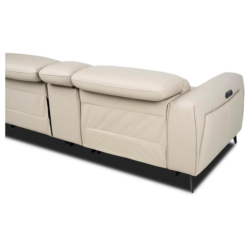 Luke 2.0 Taupe Home Theater Leather Seating with 5PCS/3PWR  alternate image, 3 of 10 images.