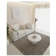 Storm Cowhide Patchwork 5' x 8' Area Rug  alternate image, 2 of 5 images.
