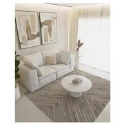 Vector  Brown Cowhide Patchwork 8' x 10' Area Rug  alternate image, 2 of 5 images.