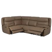 Mambo Leather Power Reclining Sectional with 4PCS/2PWR  alternate image, 3 of 10 images.
