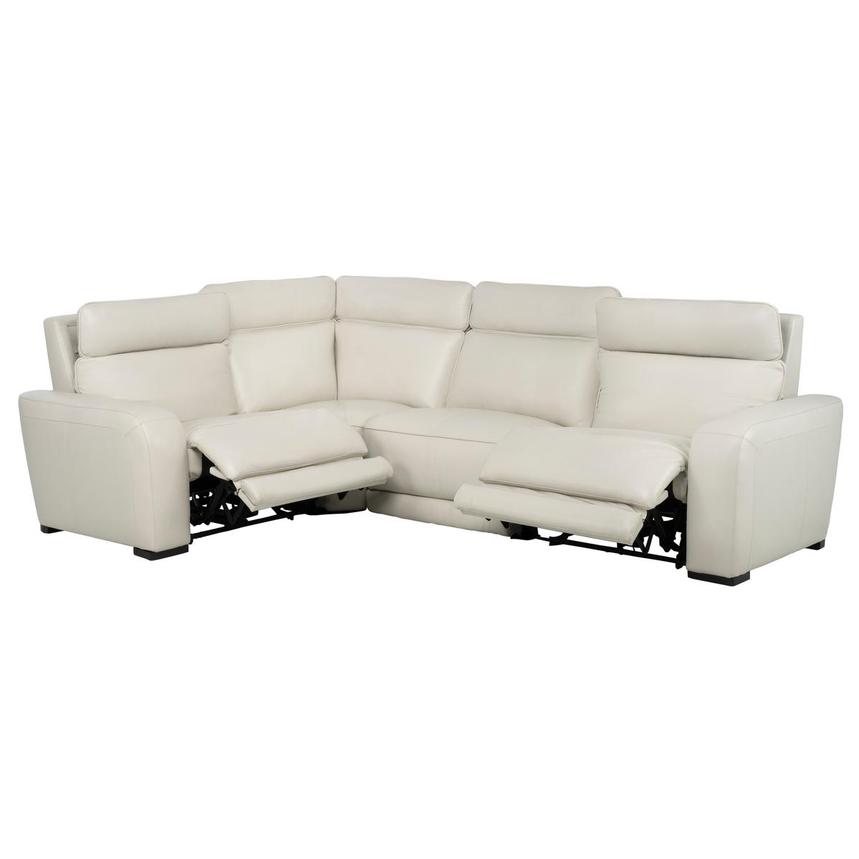 Rumba Leather Power Reclining Sectional with 4PCS/2PWR  alternate image, 2 of 12 images.