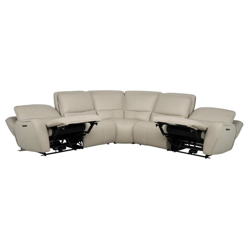 Tango Leather Power Reclining Sectional with 5PCS/2PWR  alternate image, 3 of 9 images.