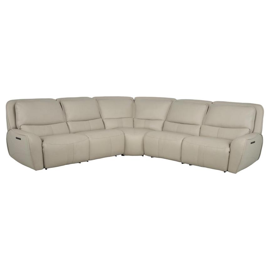 Tango Leather Power Reclining Sectional with 5PCS/2PWR  main image, 1 of 9 images.