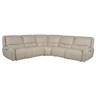 Tango Leather Power Reclining Sectional with 5PCS/3PWR