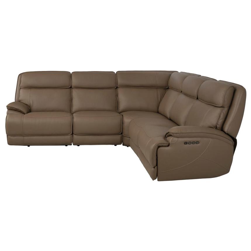 Mambo Leather Power Reclining Sectional with 5PCS/3PWR alternate image, 3 of 8 images.