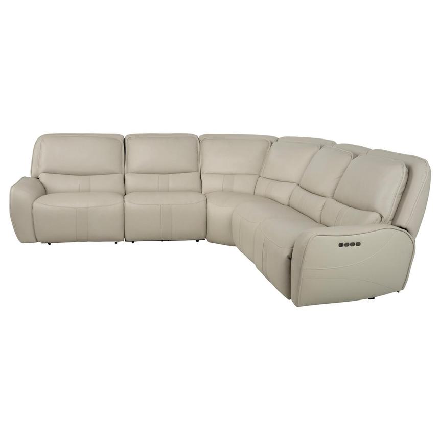 Tango Leather Power Reclining Sectional with 5PCS/2PWR alternate image, 4 of 9 images.