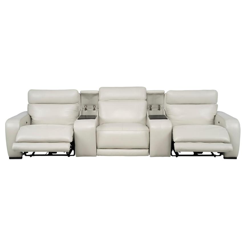 Rumba Home Theater Leather Seating with 5PCS/2PWR  alternate image, 2 of 16 images.