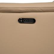 Cordova Dark Cream Leather Power Reclining Sectional with 5PCS/3PWR  alternate image, 9 of 9 images.