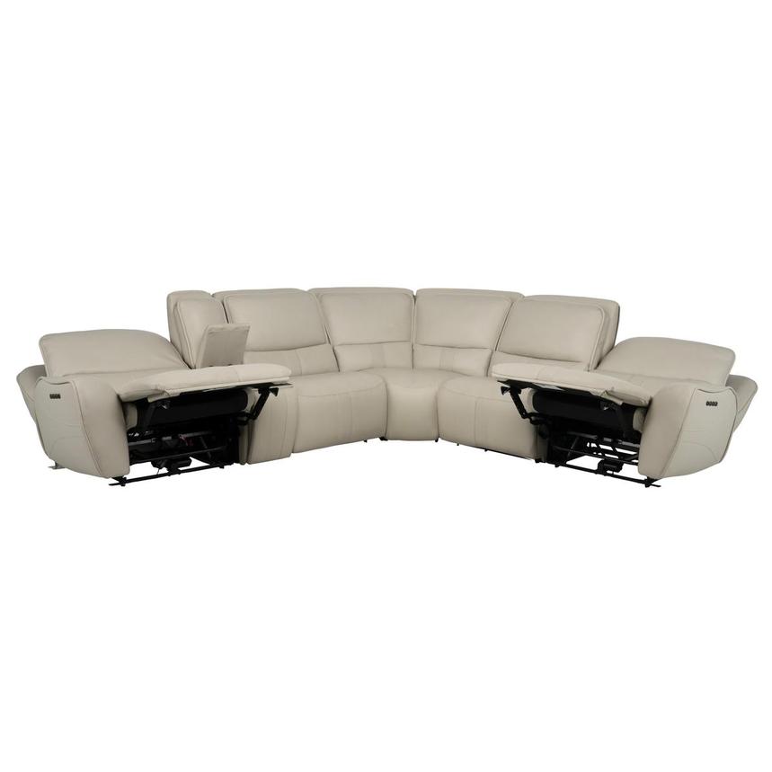 Tango Leather Power Reclining Sectional with 6PCS/2PWR  alternate image, 3 of 15 images.