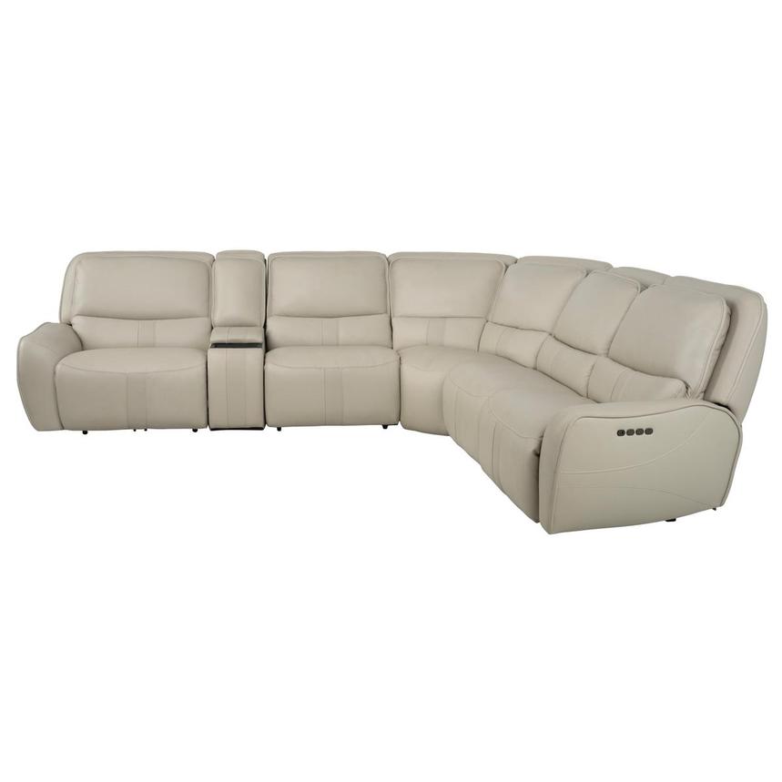 Tango Leather Power Reclining Sectional with 6PCS/2PWR alternate image, 4 of 15 images.