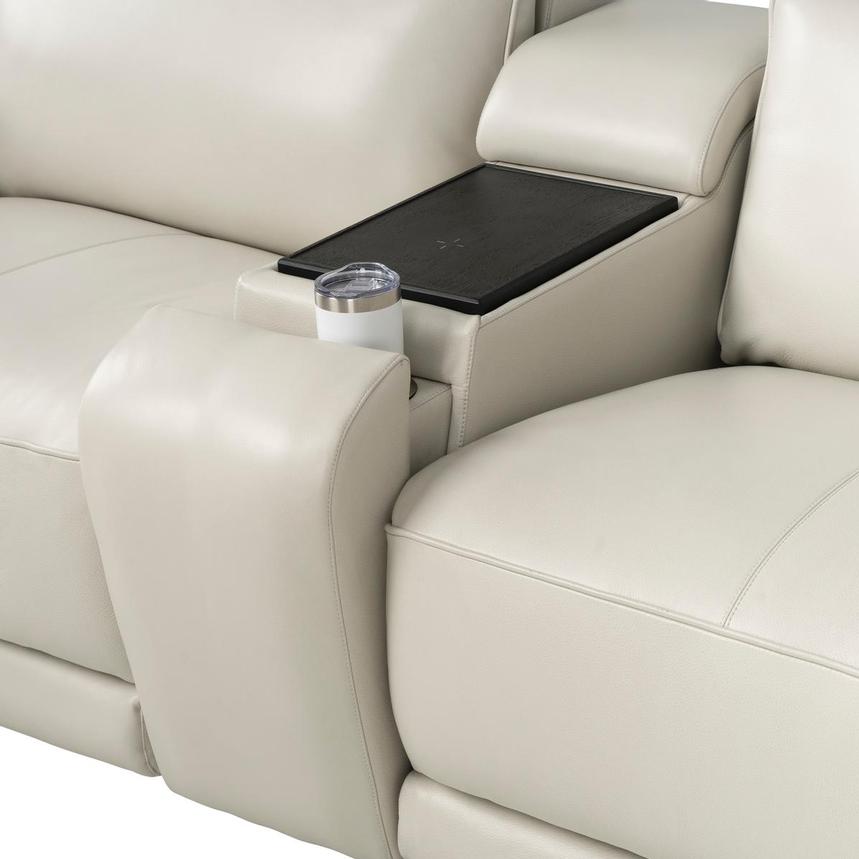 Rumba Leather Power Reclining Sectional with 6PCS/2PWR alternate image, 5 of 16 images.