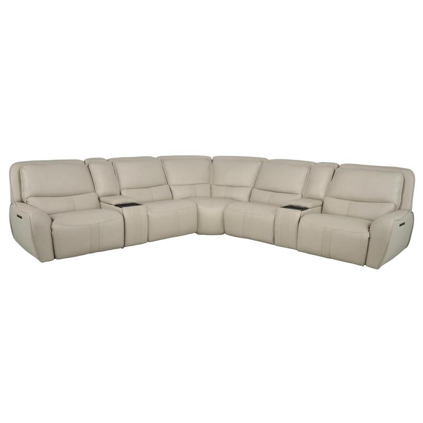Tango Leather Power Reclining Sectional with 7PCS/3PWR  main image, 1 of 15 images.