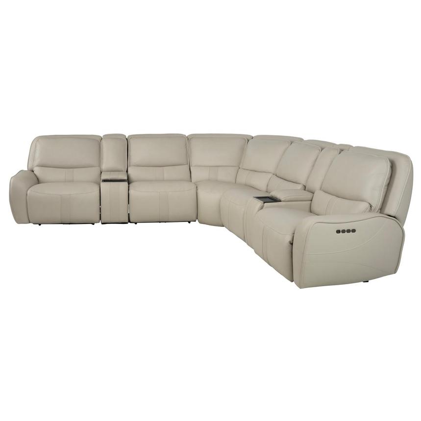 Tango Leather Power Reclining Sectional with 7PCS/3PWR alternate image, 4 of 15 images.