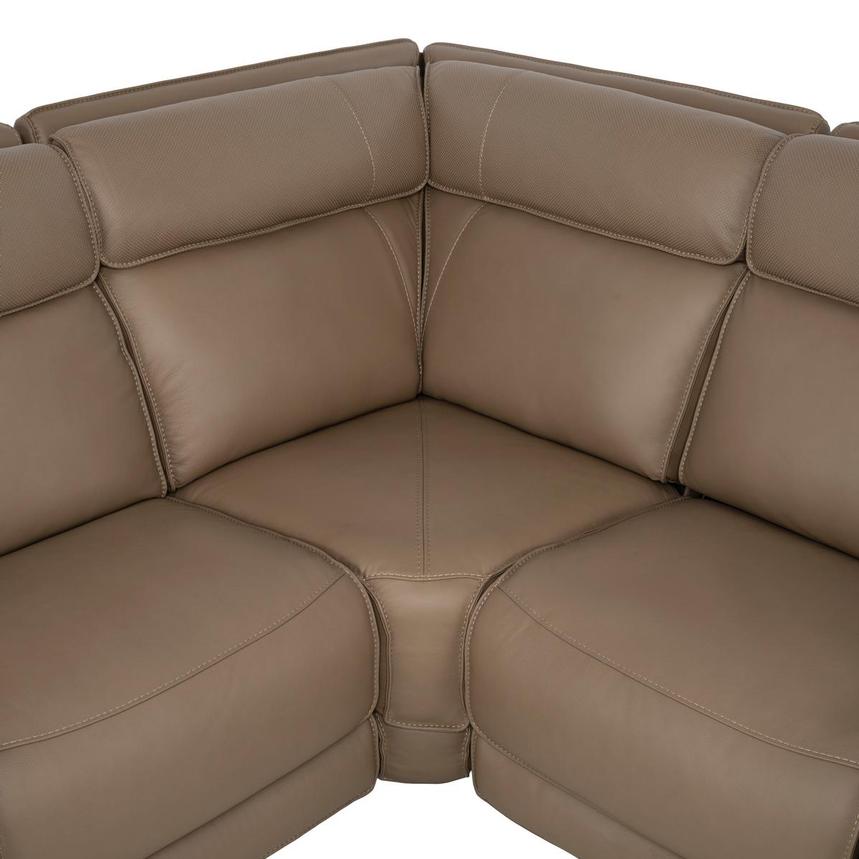Mambo Leather Power Reclining Sectional with 5PCS/3PWR  alternate image, 5 of 8 images.